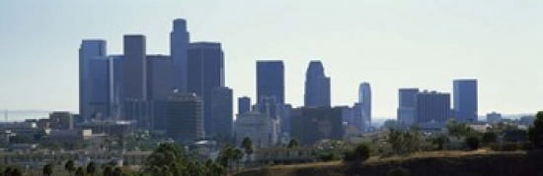 Skyscrapers in a city Los Angeles California USA 2009 Canvas Art - Panoramic Images (18 x 6)