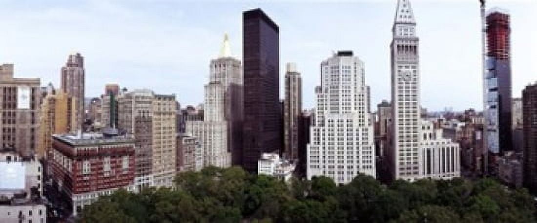 Skyscrapers in a city Madison Square Park New York City New York State USA Canvas Art - Panoramic Images (15 x 6)