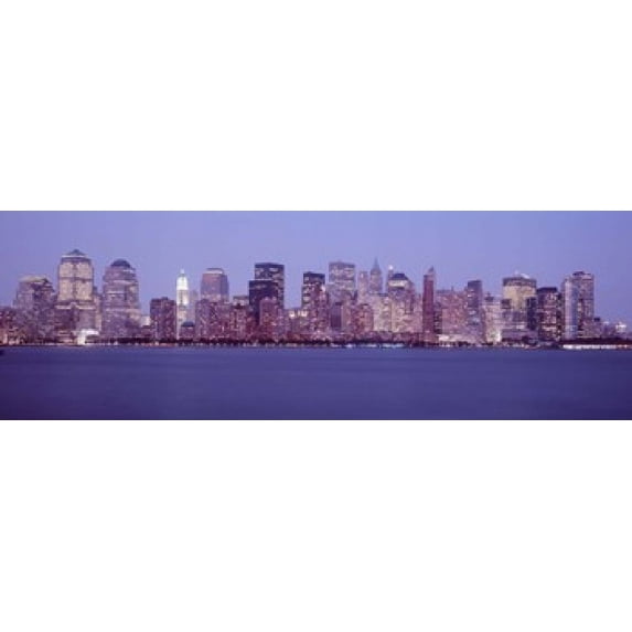 Skyscrapers in a city, Manhattan, New York City, New York, USA Poster Print (18 x 6)