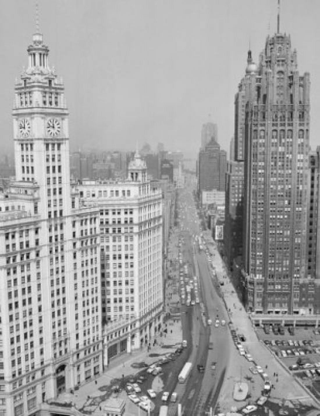 Skyscrapers in a city Michigan Avenue Chicago Illinois USA Canvas Art - (24 x 36)