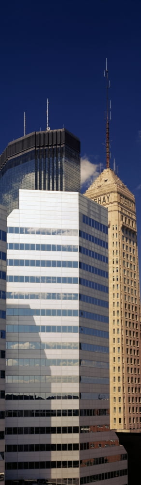 Skyscrapers in a city Minneapolis Minnesota USA Canvas Art - Panoramic Images (12 x 38)
