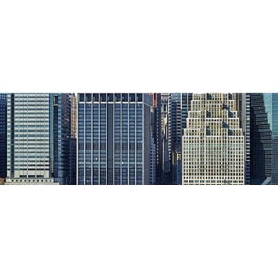 Skyscrapers in a city, New York City, New York State, USA 2011 Poster Print (18 x 6)