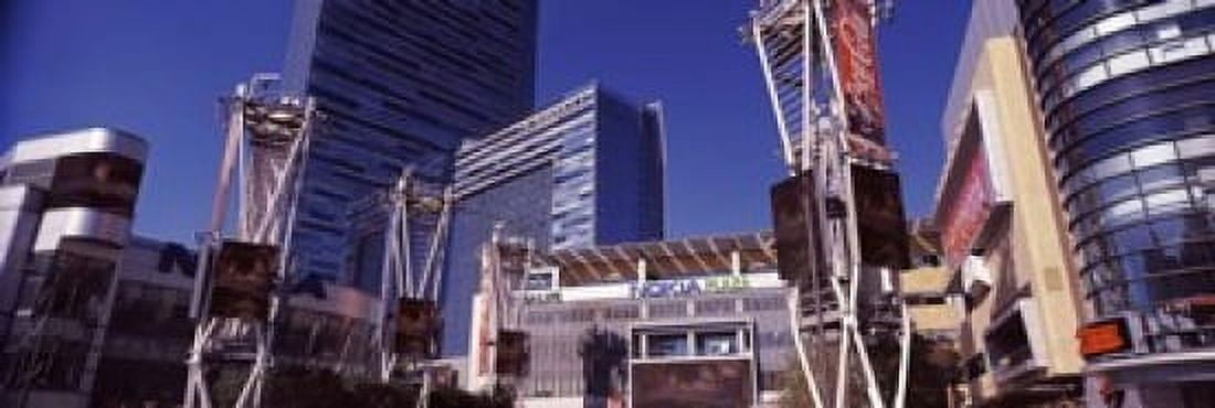 Skyscrapers in a city Nokia Plaza City of Los Angeles California USA Canvas Art - Panoramic Images (18 x 6)