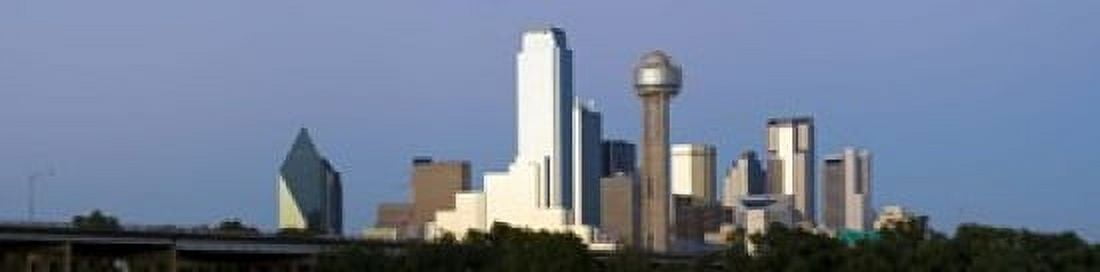 Skyscrapers in a city Reunion Tower Dallas Texas USA Canvas Art - Panoramic Images (40 x 10)
