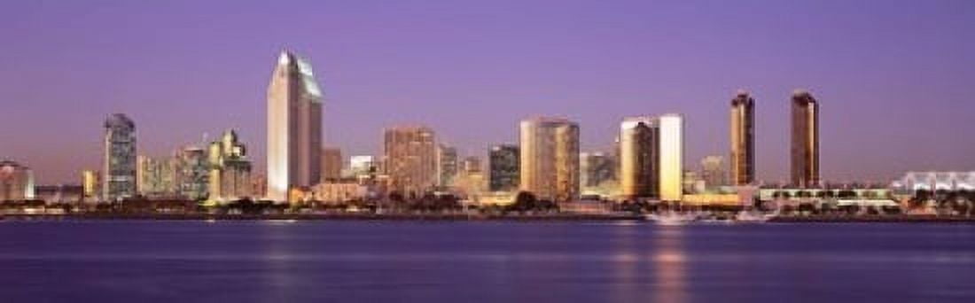 Skyscrapers in a city San Diego San Diego County California USA Canvas Art - Panoramic Images (18 x 6)