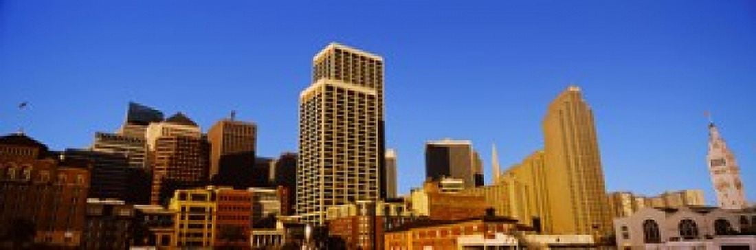 Skyscrapers in a city San Francisco California USA 2012 Canvas Art - Panoramic Images (36 x 12)