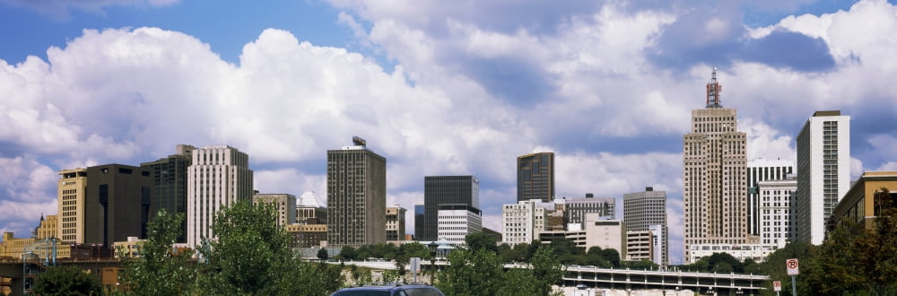 Skyscrapers in a city St Paul Minnesota USA Canvas Art - Panoramic Images (6 x 18)