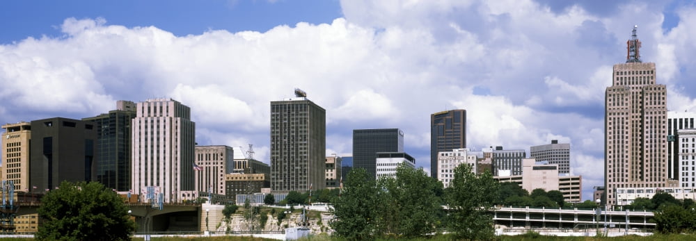 Skyscrapers in a city St Paul Minnesota USA Canvas Art - Panoramic Images (7 x 18)