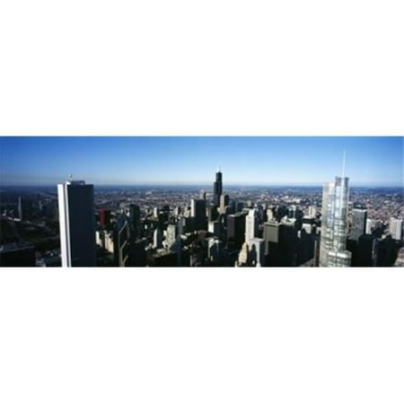 Skyscrapers in a city Trump Tower Chicago Cook County Illinois USA 2011 Poster Print by - 36 x 12
