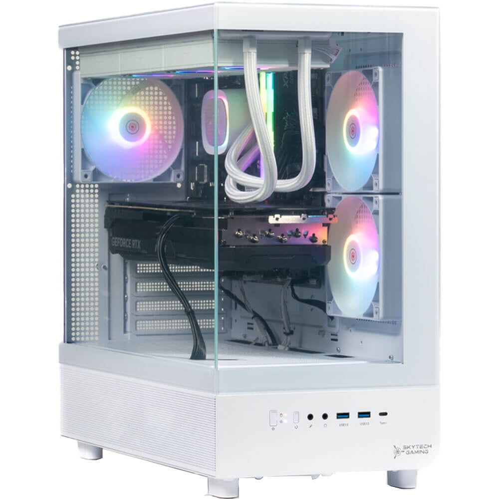 Skytech AZURE31542W Azure 3 White Gaming Desktop - Ryzen 7 Skytech AZURE31542W Azure 3 White Gaming Desktop - Ryzen 7