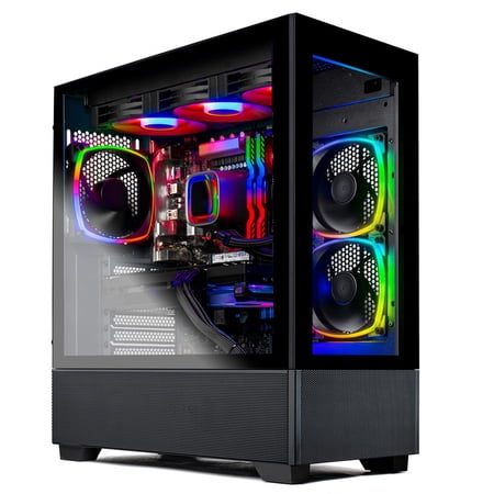 Skytech Azure Gaming PC Desktop AMD Ryzen 7 7700X NVIDIA GeForce RTX 5060 Ti 2TB Gen4 NVMe SSD 32GB DDR5 RAM, AIO Liquid Cooling Windows 11