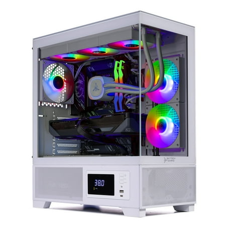 Skytech Gaming Azure 3 Plus Gaming PC, AMD Ryzen 7 9800X3D 4.7GHz, AMD RX 9070XT 16GB, 1TB Gen4 NVMe SSD, 32GB DDR5 RAM 6000, 850W GOLD PSU, 360 ARGB AIO , Wi-Fi, Win 11, Desktop