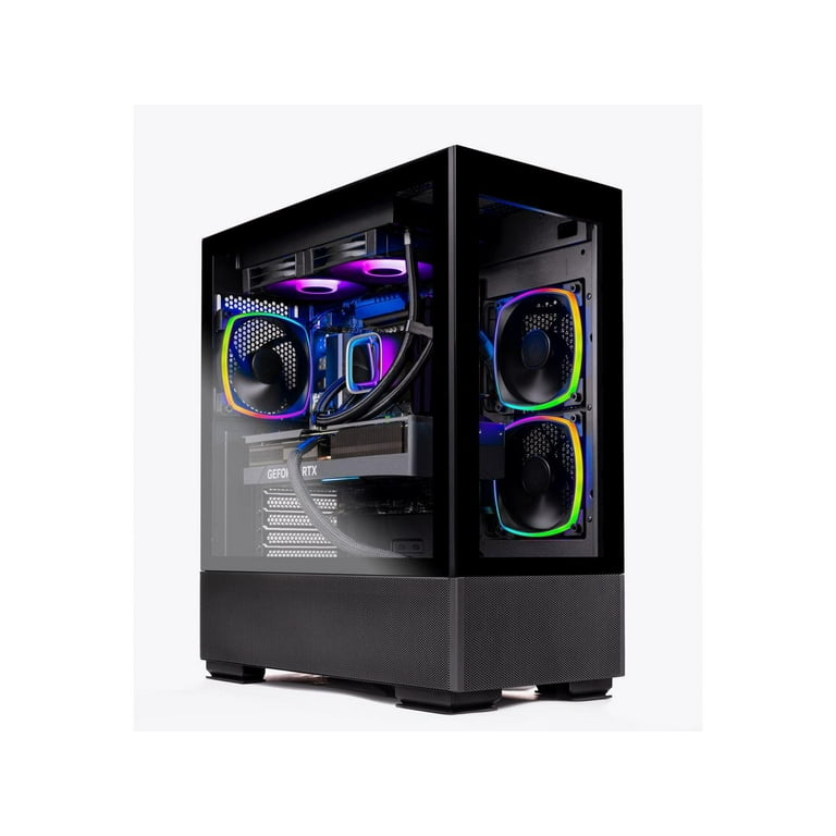 Skytech Azure Gaming PC Desktop - Intel Core i7 12700F 2.1 GHz, NVIDIA RTX 4070, 1TB NVMe SSD, 16GB DDR4 RAM 3200, 750W GOLD PSU, 240mm AIO, Wi-Fi,