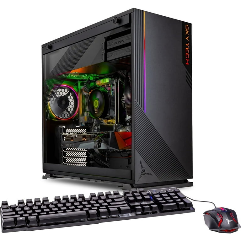 Skytech Azure Gaming PC Desktop INTEL Core i5 10400 NVIDIA Geforce RTX 3060 Ti 1TB SSD 16GB RAM Windows 11 Walmart