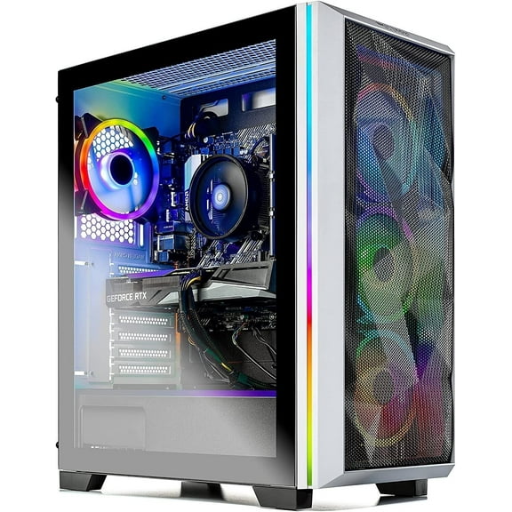 Skytech Chronos Gaming PC Desktop Intel Core i5 12600K 3.7 GHz, RTX 3070, 1TB NVME SSD, 16G DDR4 3200, 650W Gold PSU, AC Wi-Fi, Windows 10 Home 64-bit