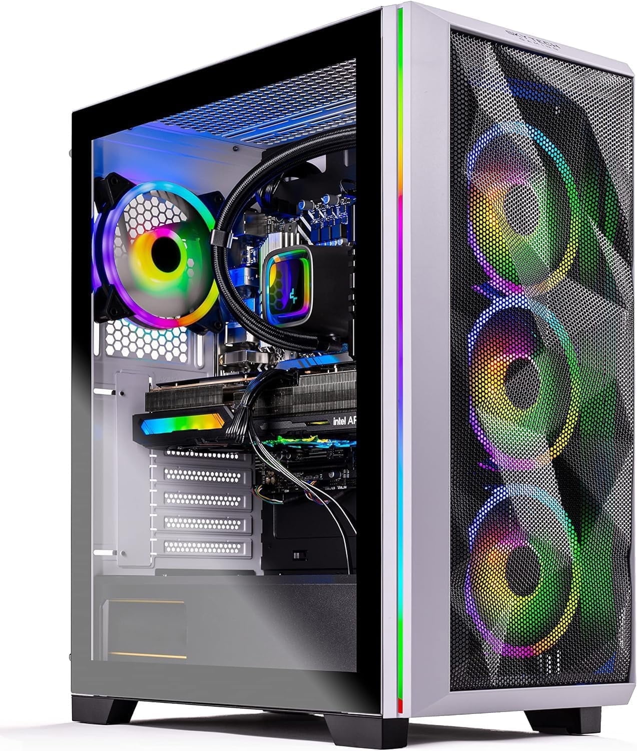 Skytech Chronos Gaming PC Desktop, INTEL Core i7 12700F, , 1TB Gen4 SSD, 16GB RAM, AIO Liquid Cooling, Windows 11 - レッグウェア Skytech Chronos Gaming PC Desktop, INTEL Core i7 12700F, , 1TB Gen4 SSD, 16GB RAM, AIO Liquid Cooling, Windows 11 - レッグウェア