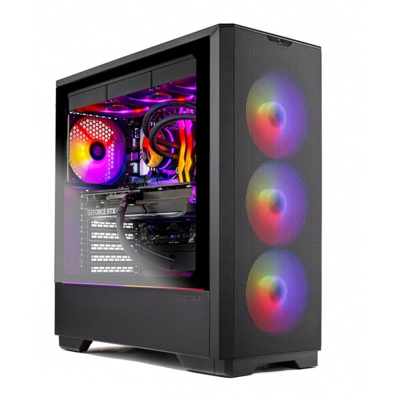 Skytech Eclipse Lite Gaming PC Desktop AMD Ryzen 7 7700X AMD Radeon RX 7800XT 2TB Gen4 SSD 32GB RAM, AIO Liquid Cooling Windows 11