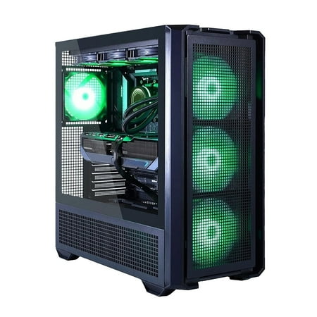 Skytech Edge Gaming PC Desktop AMD Ryzen 7 7800X3D AMD Radeon RX 9070 XT 2TB Gen4 NVMe SSD 32GB DDR5 RAM, AIO Liquid Cooling Windows 11