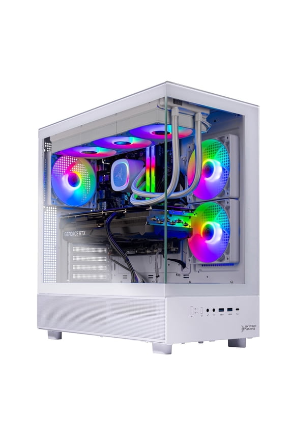 Azure 3 Gaming PC, AMD Ryzen 7 9800X3D 4.7GHz, AMD RX 9070XT 16GB VRAM, 1TB NVMe SSD, 32GB DDR5 RAM 5600, 850W GOLD ATX 3 PSU, 360 ARGB AIO , Wi-Fi, Win 11, Desktop