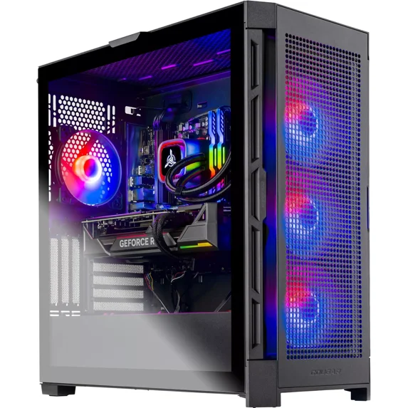 Skytech Gaming - BLAZE 4 Gaming Desktop PC – AMD Ryzen 7 7700X – 16GB Memory – NVIDIA RTX 4060 Ti – 1TB NVMe SSD - Black PC Computer