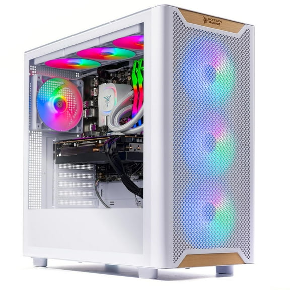 Skytech Gaming Chronos 3 Desktop PC, Intel i7 14700F 2.1 GHz (5.3GHz Turbo), NVIDIA RTX 5060 Ti 16GB, 1TB NVMe SSD, 16GB DDR5 RAM 5200, 850W Gold ATX 3 PSU, 360mm ARGB AIO, Wi-Fi, Win 11