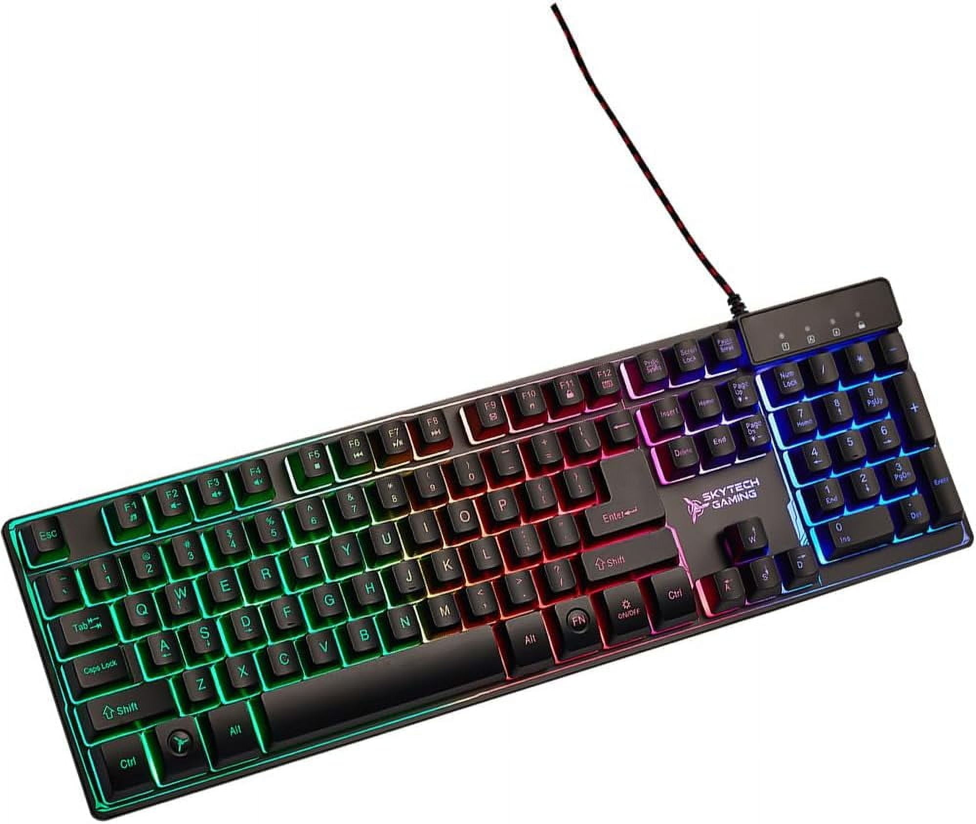 Skytech Gaming Classic K-1000 RGB Gaming Keyboard, 104 Keys USB