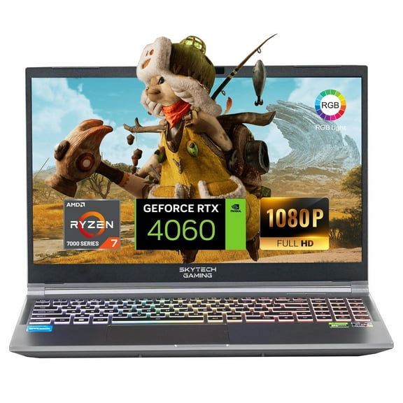 Skytech Gaming Lumi Gaming Laptop AMD Ryzen 7 7435HS NVIDIA GeForce RTX 4060 16GB DDR5 1TB Windows 11