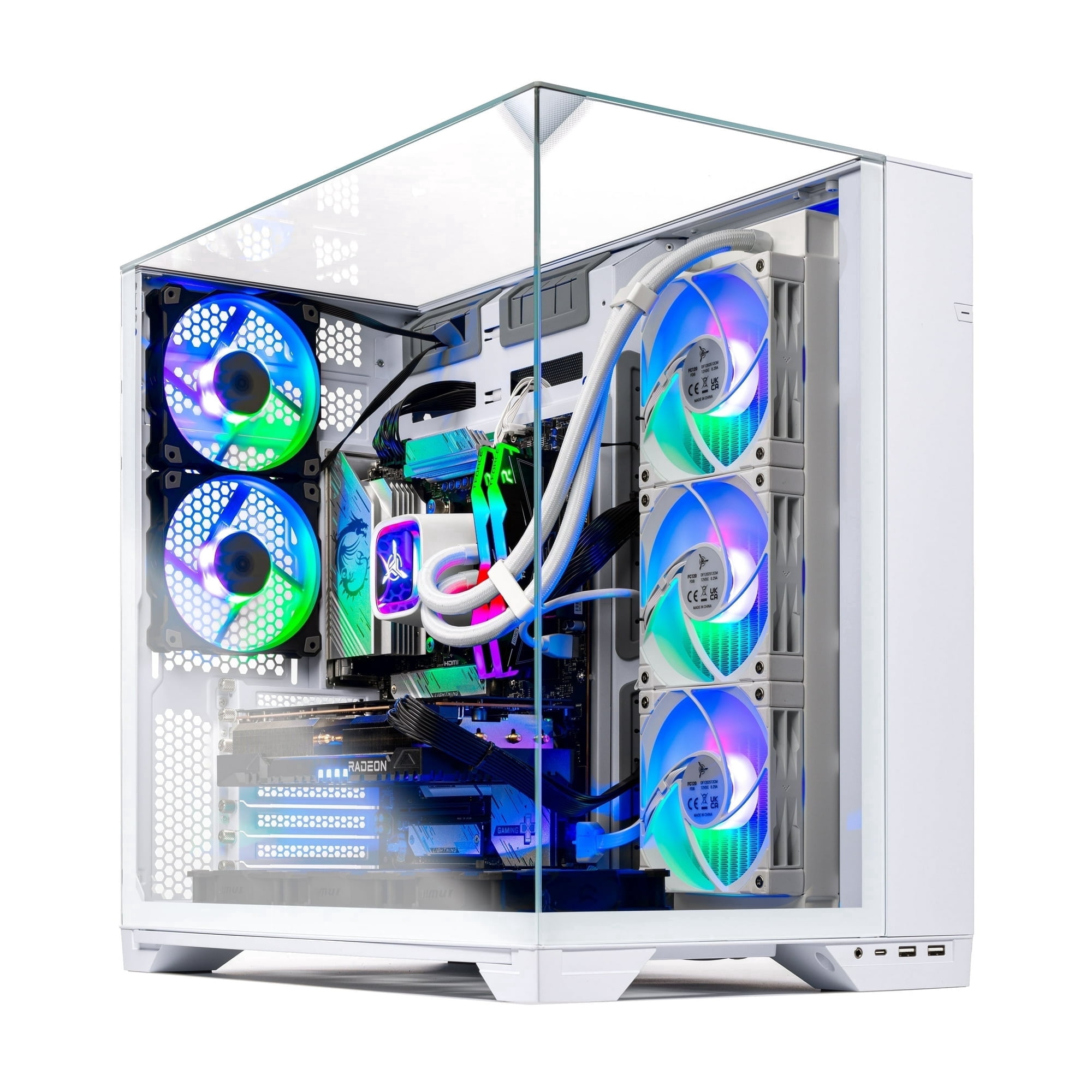 Skytech Gaming O11 Vision Gaming PC, AMD Ryzen 7 9700X 3.8GHz, AMD RX 9070XT 16GB VRAM, 1TB Gen4 NVMe SSD, 32GB DDR5 RAM 6000, 850W GOLD ATX 3 PSU, 360 ARGB AIO , WI-FI 5, Windows 11, Desktop