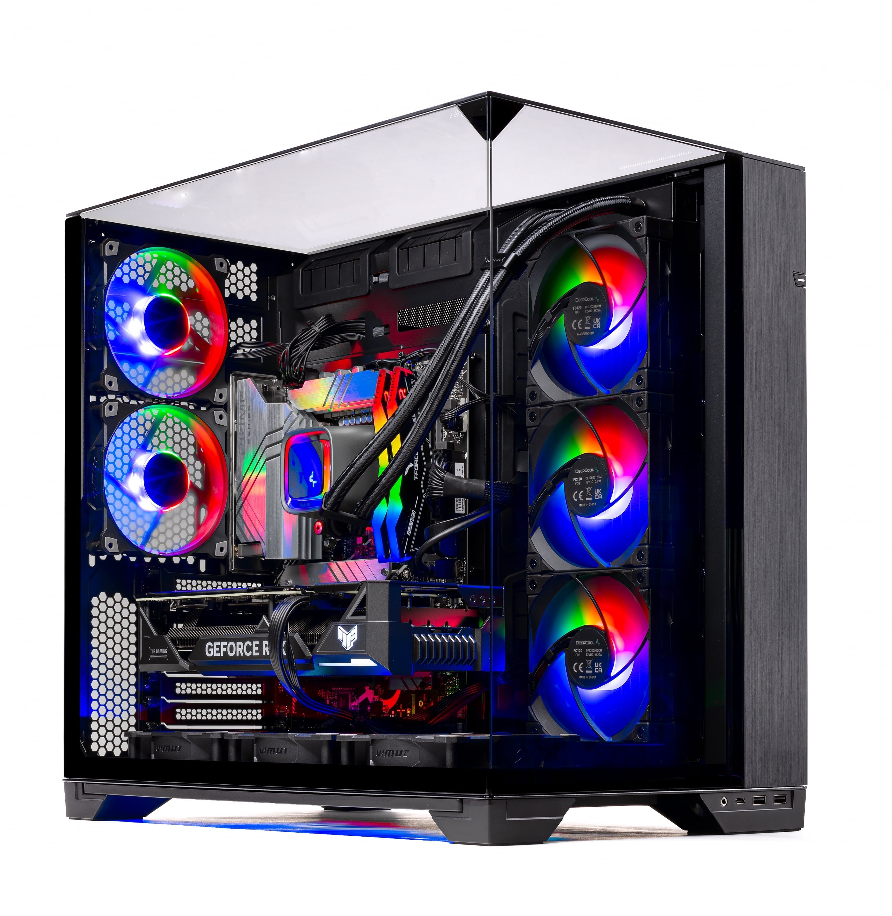 Skytech Gaming O11 Vision Gaming PC, AMD Ryzen 7 9850X3D 4.7GHz, AMD RX 9070XT 16GB VRAM, 2TB NVMe SSD, 32GB DDR5 RAM 5600, 850W GOLD ATX 3 PSU, 360 ARGB AIO , Wi-Fi, Win 11, Desktop