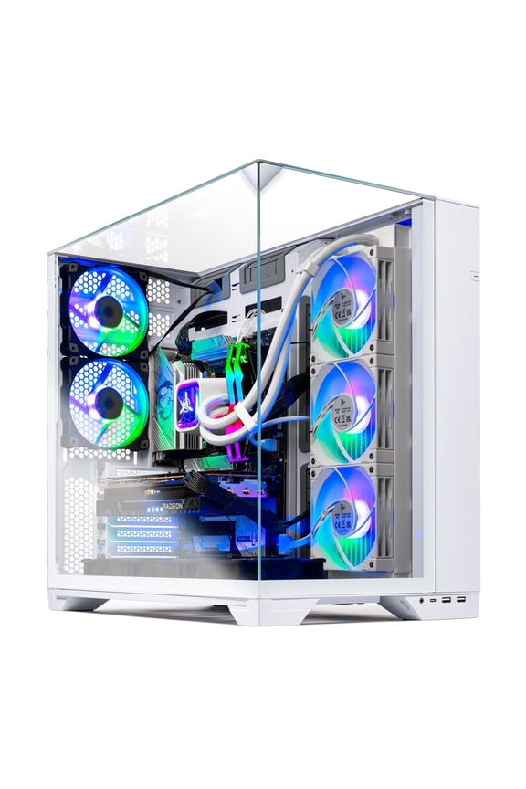 O11 Vision Gaming PC, AMD Ryzen 7 9850X3D 4.7GHz, NVIDIA RTX 5080 16GB VRAM, 1TB Gen4 NVMe SSD, 32GB DDR5 RAM 6000, 850W GOLD ATX 3 PSU, 360 ARGB AIO , Wi-Fi, Win 11, Desktop