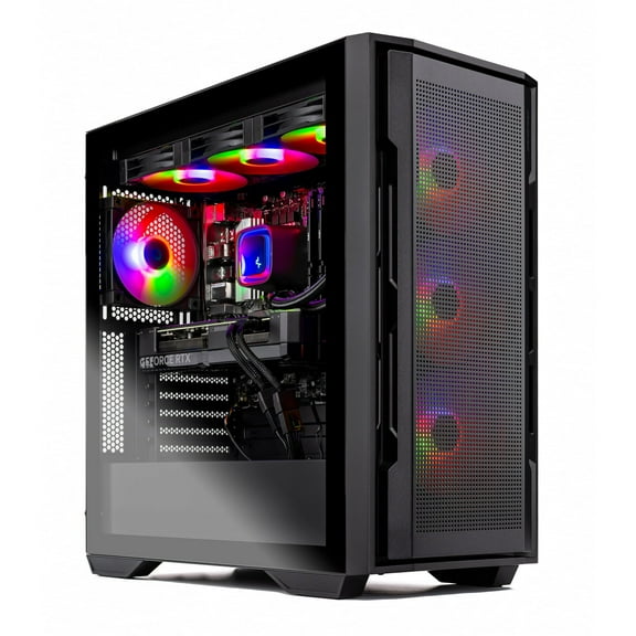 Skytech Gaming Rampage Gaming PC, AMD Ryzen 7 7800X3D 4.2GHz, AMD RX 9070XT 16GB VRAM, 1TB Gen4 NVMe SSD, 24GB DDR5 RAM 6000, 850W GOLD ATX 3 PSU, 360 ARGB AIO , WI-FI 5, Windows 11, Desktop