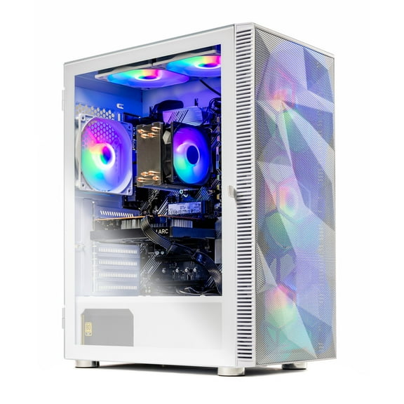 Skytech Gaming Storm Gaming PC, AMD Ryzen 7 5700 3.7GHz, NVIDIA RTX 5060, 1TB NVMe SSD, 16GB DDR4 RAM 3200, 650W GOLD PSU, Wi-Fi, Win 11, Desktop