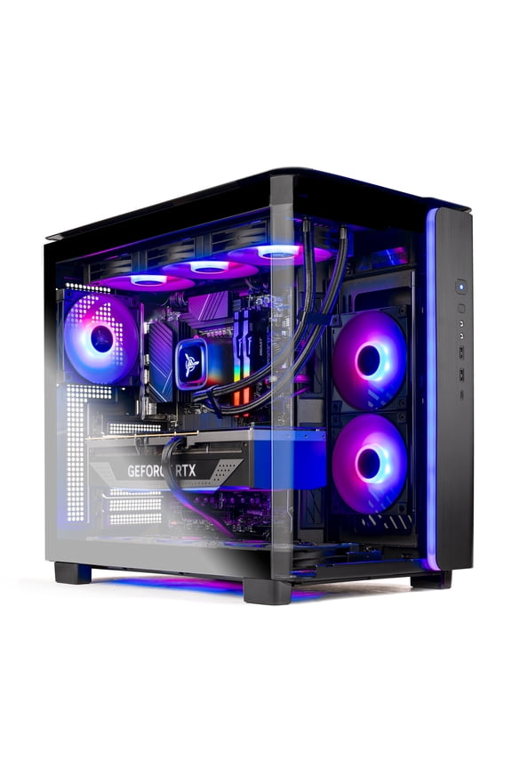 Skytech King 95 Gaming PC Desktop AMD Ryzen 7 9800X3D NVIDIA GeForce RTX 5070 1TB Gen4 NVMe SSD 32GB DDR5 RAM, AIO Liquid Cooling Windows 11