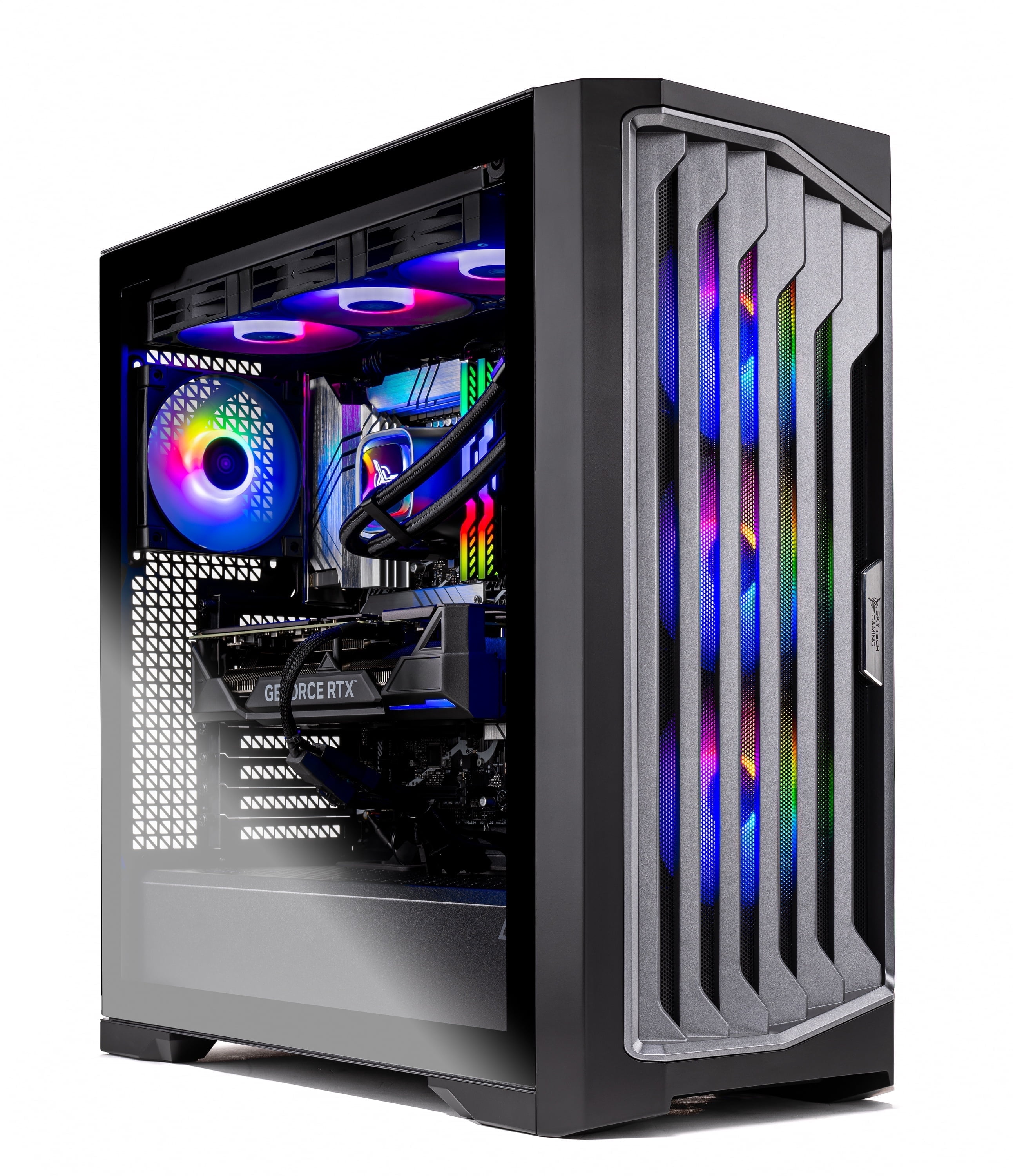 Skytech Legacy Gaming PC Desktop AMD Ryzen 7 9800X3D NVIDIA Geforce RTX 5080 1TB Gen4 SSD 32GB DDR5 RAM, AIO Liquid Cooling Windows 11