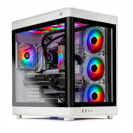 Skytech Prism Gaming PC Desktop AMD Ryzen 7 9800X3D NVIDIA Geforce RTX 5090 4TB Gen4 NVMe SSD 32GB RAM, AIO Liquid Cooling Windows 11