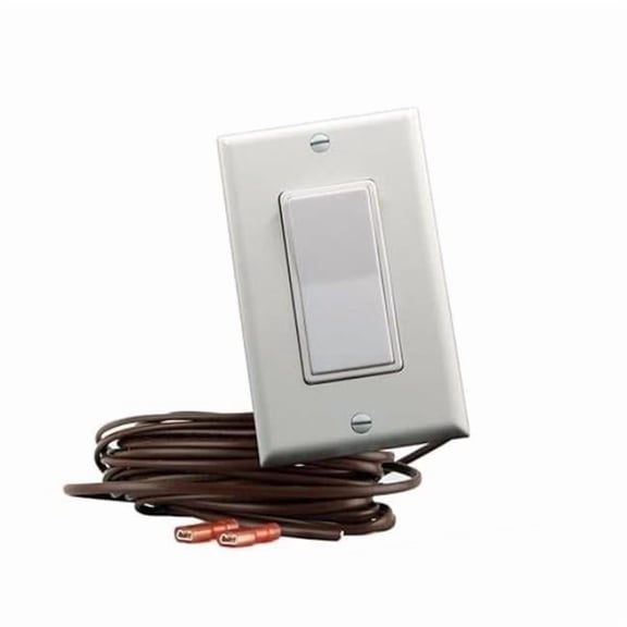 Skytech WS 20 ft. Wall Switch with Wired Wall Mounted On & Off Fireplace Control - 18-2 Low Volt Wire