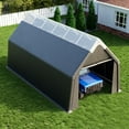 thumbnail image 1 of JULY'S SONG 13x24 FT Heavy Duty Carport Canopy- Reinforced Steel Frame Car Port for RV, Truck & Vehicle Shelter, Waterproof Portable Garages and Shelters, Skyview, 1 of 7