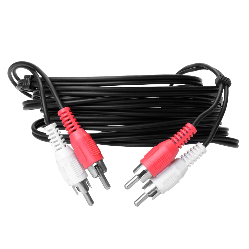 Skywalker 12ft Dual RCA Cable (Black) Connects TVs, VCRs, DVD Players