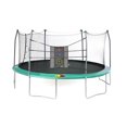 thumbnail image 1 of Skywalker 17' Oval Backyard Trampoline with Safety Enclosure and Triple Toss Game Green, 1 of 6