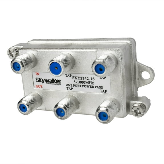 Skywalker Brand 5-1000MHz Quad 4-Way Tap for Clear Television Signals (16dB)