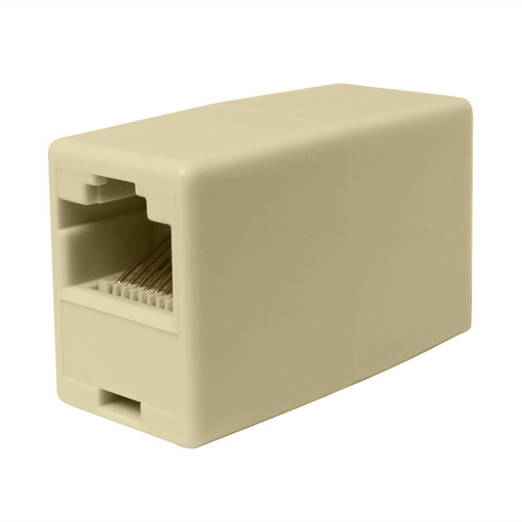 Skywalker Brand Modular Coupler for Network, 8-Conductor, Female RJ45 on Each End (Ivory)