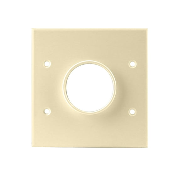 Skywalker Dual-Gang Wall Plate with 1-3/4" Opening for Routing Bulk Cable (Ivory)