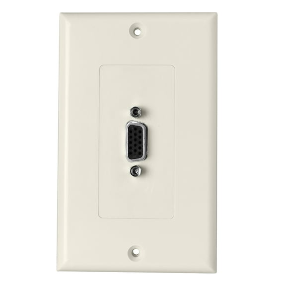 Skywalker Female to Female Wall Plate with VGA (Almond)