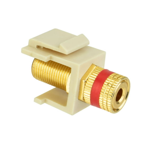 Skywalker Keystone Audio Binding Post Insert (Red Band, Ivory)