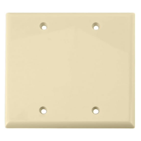 Skywalker SKY05085ID Dual Gang Blank Wall Plate (Ivory)