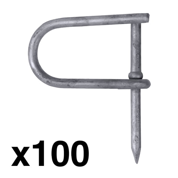 Skywalker SKY6007 7/8" Drive Rings Cable Organizer, Galvanized Steel, Silver, Box of 100