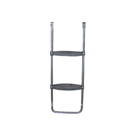 Skywalker Sports 2-Rung Wide-Step Trampoline Ladder - Fits Rails up to 4", Textured Steps, Weather-Resistant Steel
