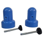 Skywalker Trampoline Enclosure BRIGHT BLUE Pole Caps 2-Pack