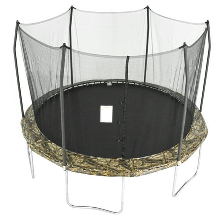 Skywalker Trampolines 12 Foot Round Outdoor Trampoline with Enclosure, Camo