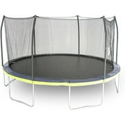 Skywalker Trampolines 15' x 13' Oval Trampoline with Safety Enclosure - Navy and Green